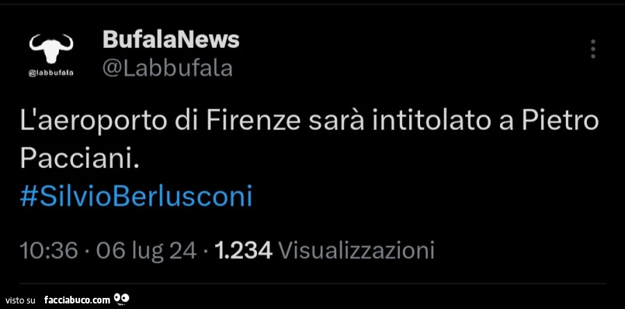 L'aeroporto di Firenze sarà intitolato a Pietro Pacciani