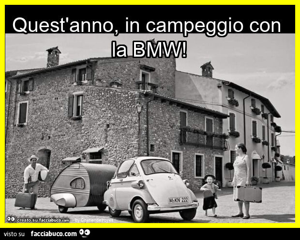 Quest'anno, in campeggio con la bmw