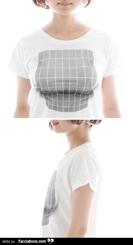Maglietta con illusione ottica
