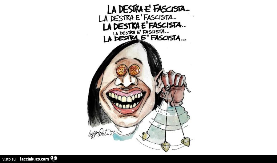 La destra รจ fascista ipnosi