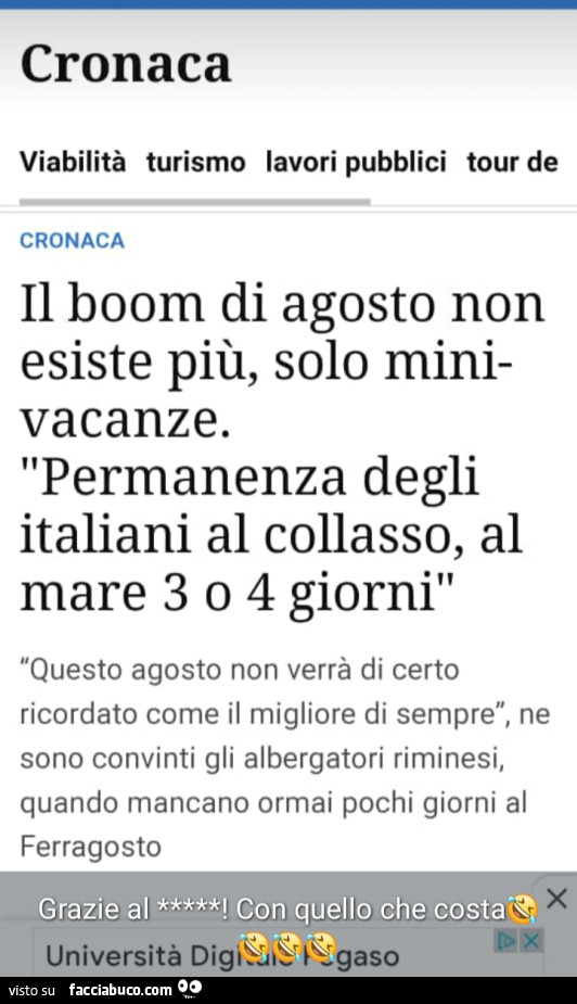 Il boom di agosto non esiste più, solo mini vacanze