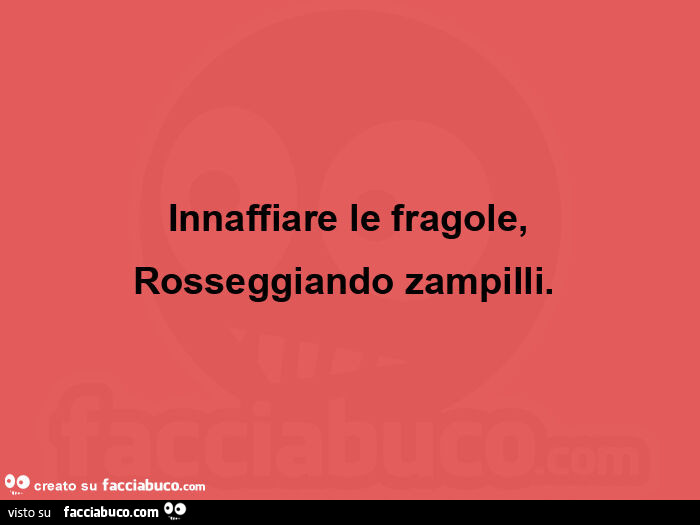 Innaffiare le fragole, rosseggiando zampilli