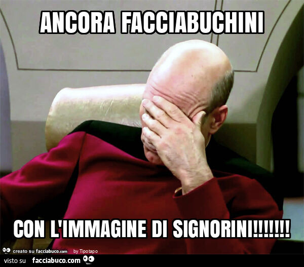 Ancora facciabuchini con l'immagine di signorini