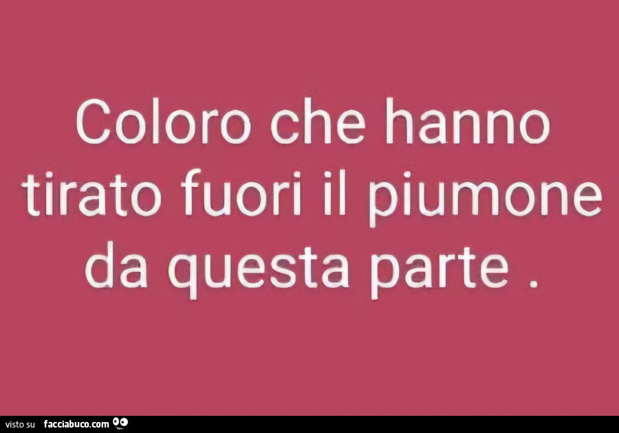 Coloro che hanno tirato fuori il piumone da questa parte