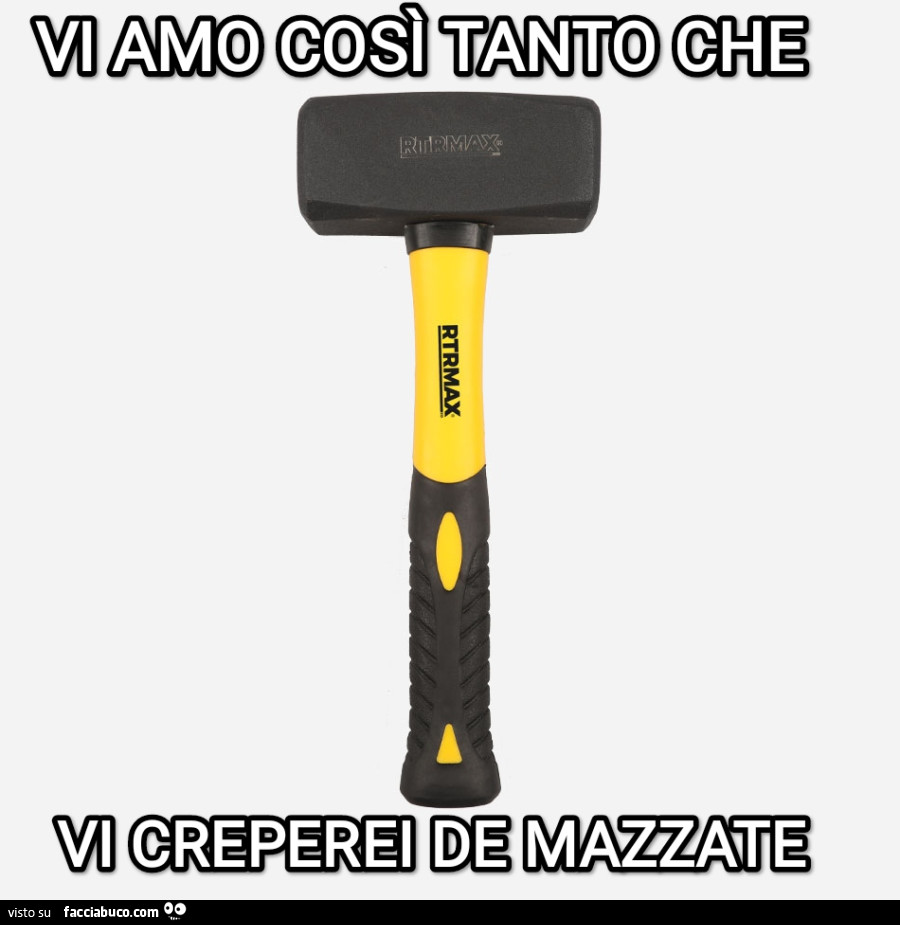 Vi amo così tanto che vi creperei de mazzate