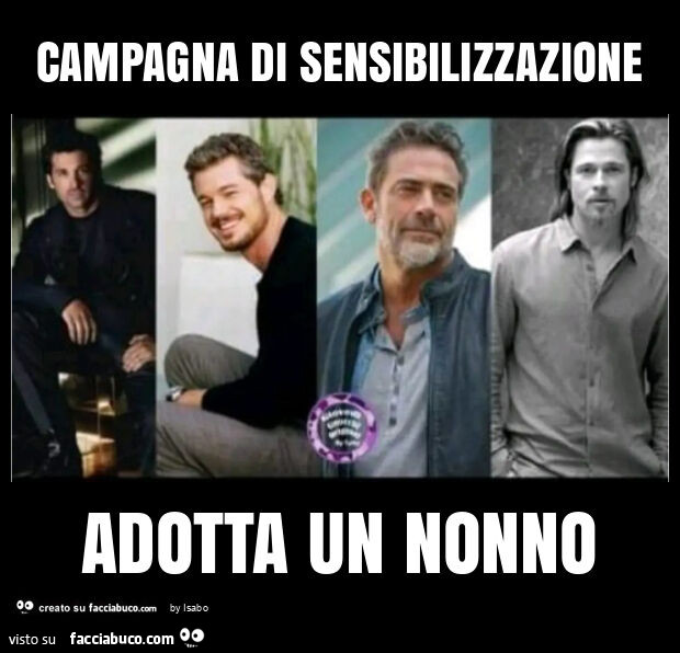 Campagna di sensibilizzazione adotta un nonno