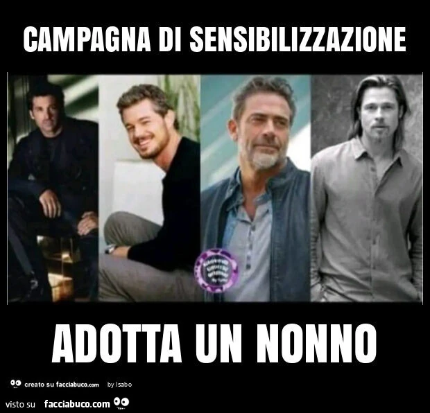 Campagna di sensibilizzazione adotta un nonno