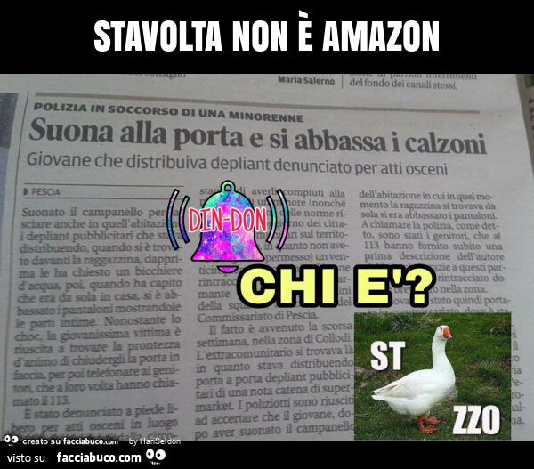 Stavolta non è amazon