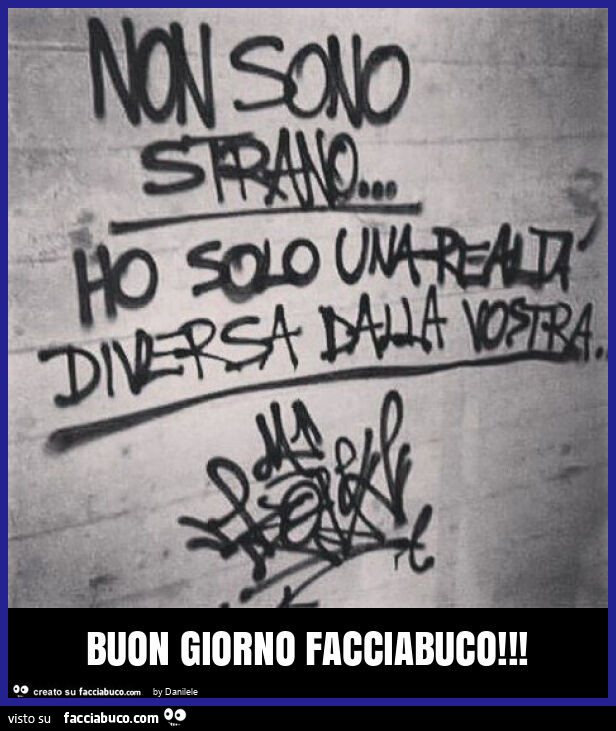 Buon giorno facciabuco