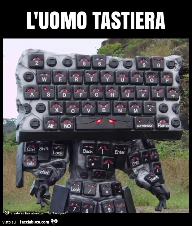 L'uomo tastiera
