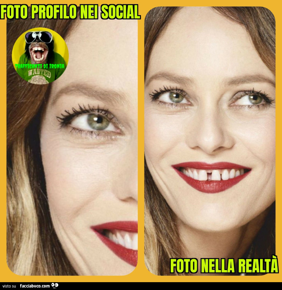 Foto profilo nei social foto nella realtà