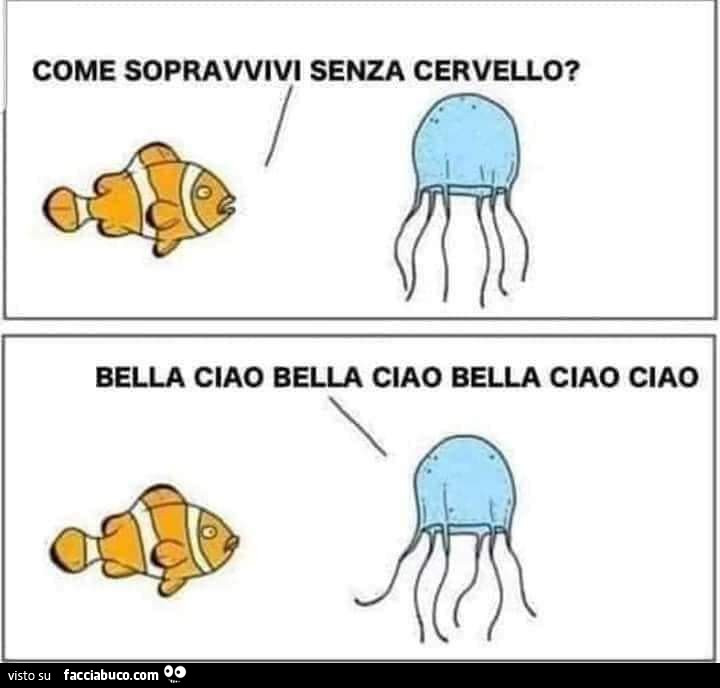 Come sopravvivi senza cervello? Bella ciao bella ciao bella ciao ciao