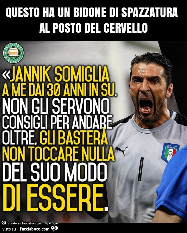 Questo ha un bidone di spazzatura al posto del cervello