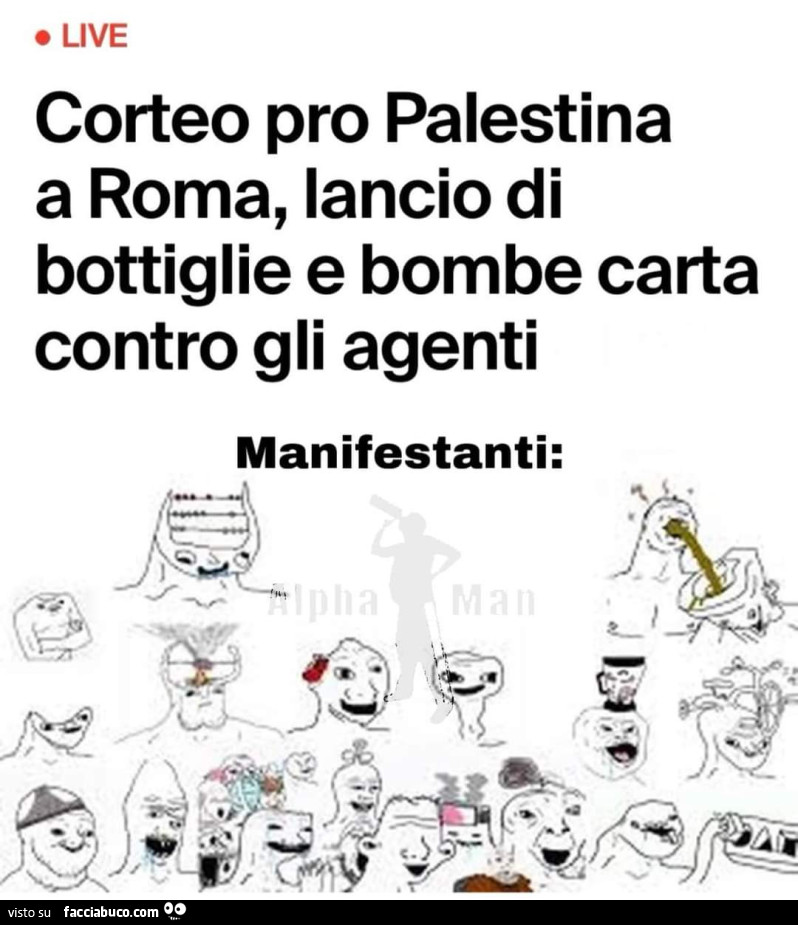 Corteo pro palestina a roma, lancio di bottiglie e bombe carta contro gli agenti manifestanti