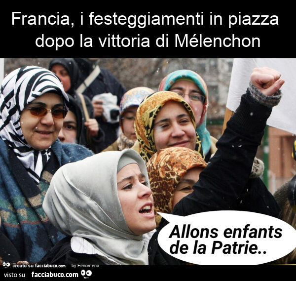 Francia, i festeggiamenti in piazza dopo la vittoria di mélenchon