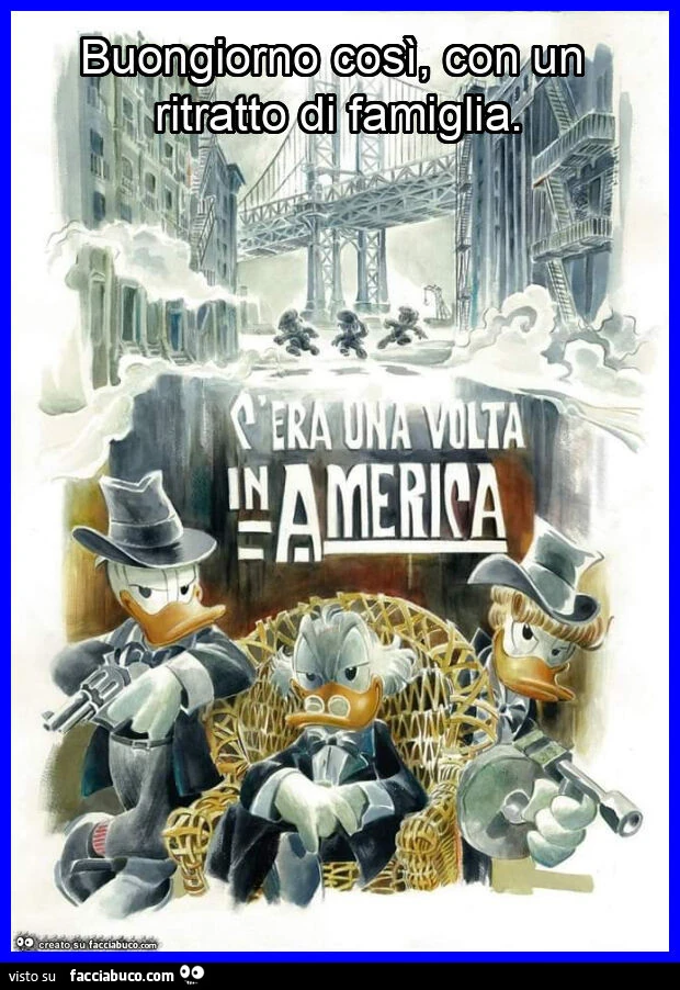 Buongiorno cosรฌ, con un ritratto di famiglia