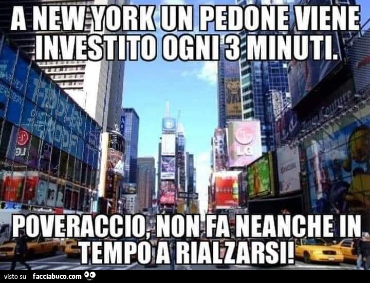 Pedoni investiti a New York