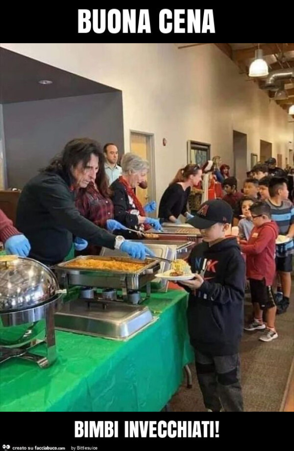 Buona cena bimbi invecchiati