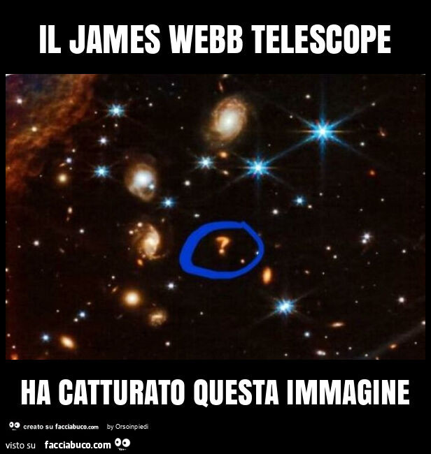 Il james webb telescope ha catturato questa immagine