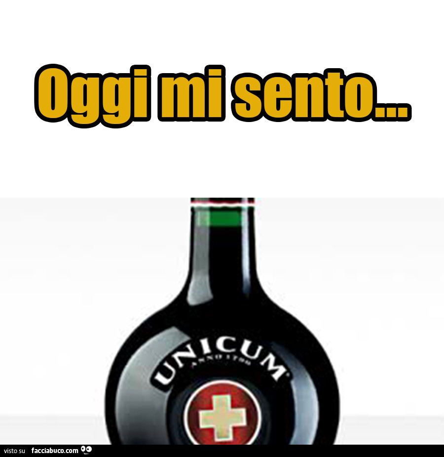 Oggi mi sento unicum