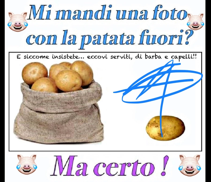 Che richieste sempre al limite della decenza&hellip; Vi accontento subito