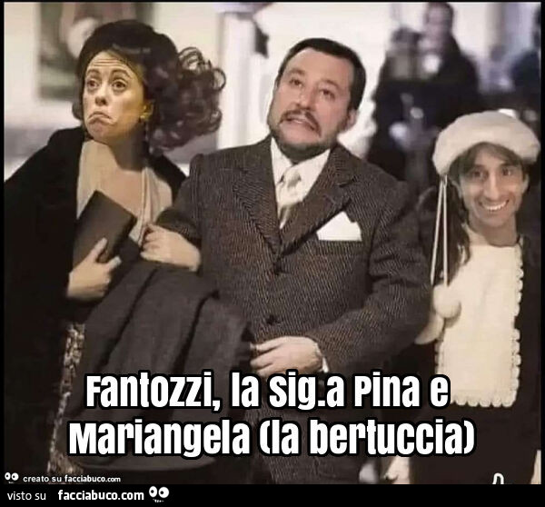 Fantozzi, la sig. A pina e mariangela (la bertuccia)