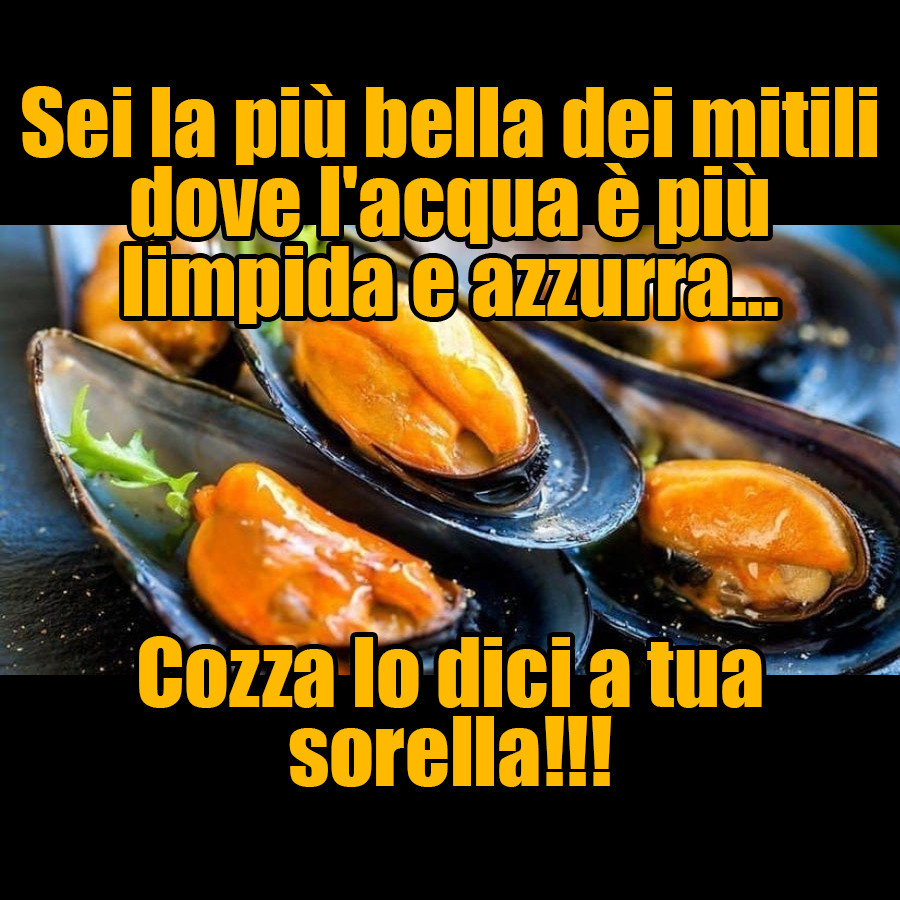Complimenti ai frutti di mare
