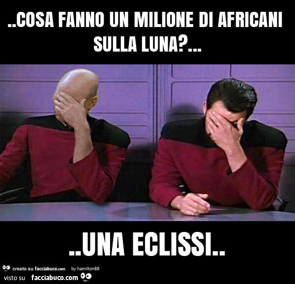 Cosa fanno un milione di africani sulla luna? … una eclissi