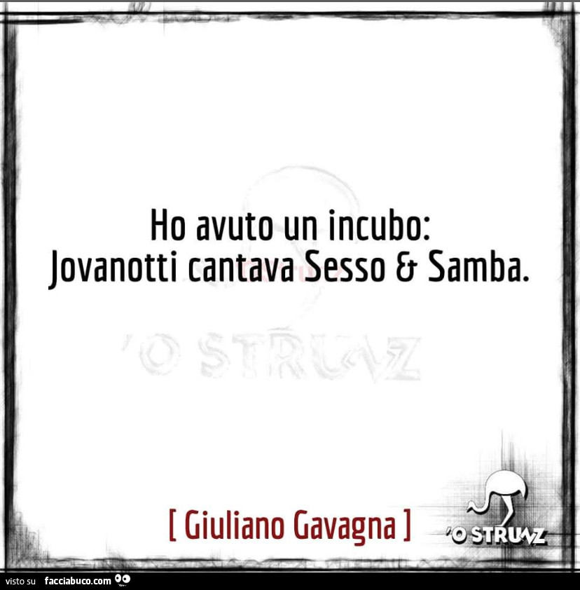 Ho avuto un incubo: jovanotti cantava sesso e samba