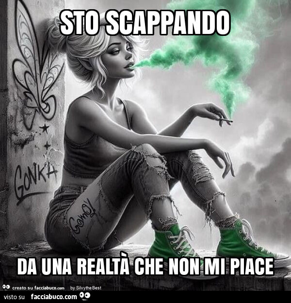 Sto scappando da una realtà che non mi piace