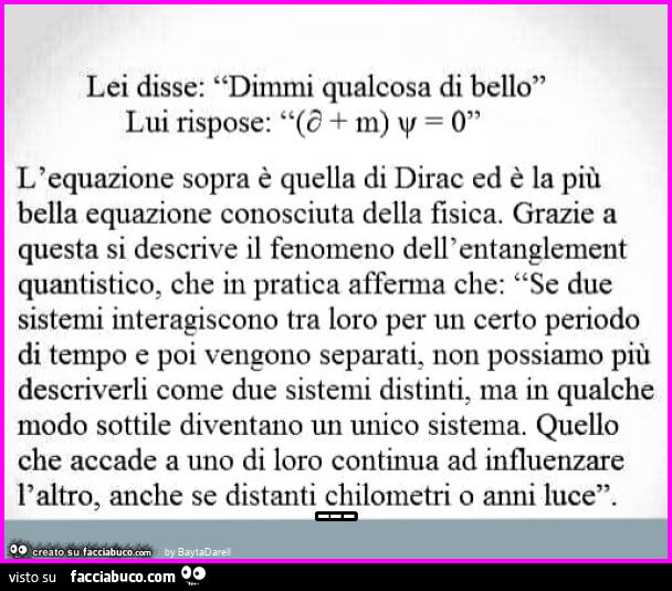 L'equazione di Dirac