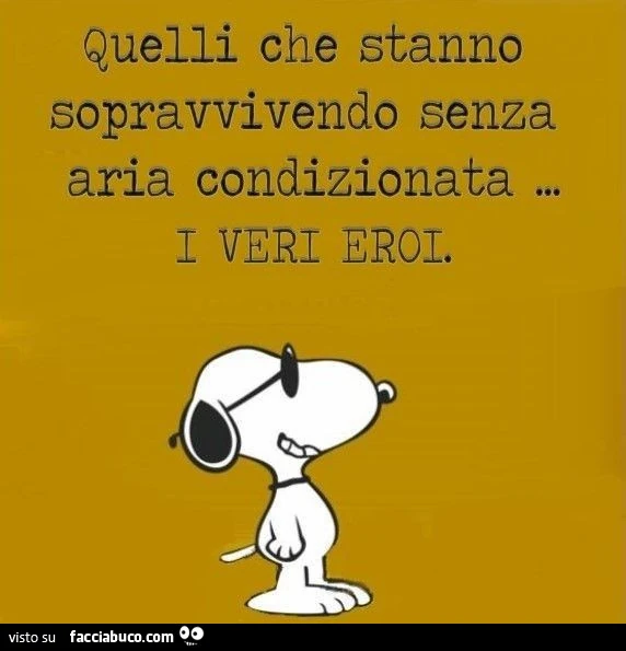 Quelli che stanno sopravvivendo senza aria condizionata&hellip; i veri eroi