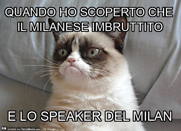 Quando ho scoperto che il milanese imbruttito e lo speaker del milan