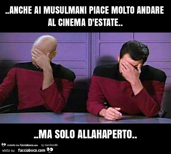 Anche ai musulmani piace molto andare al cinema d'estate&hellip; ma solo allahaperto