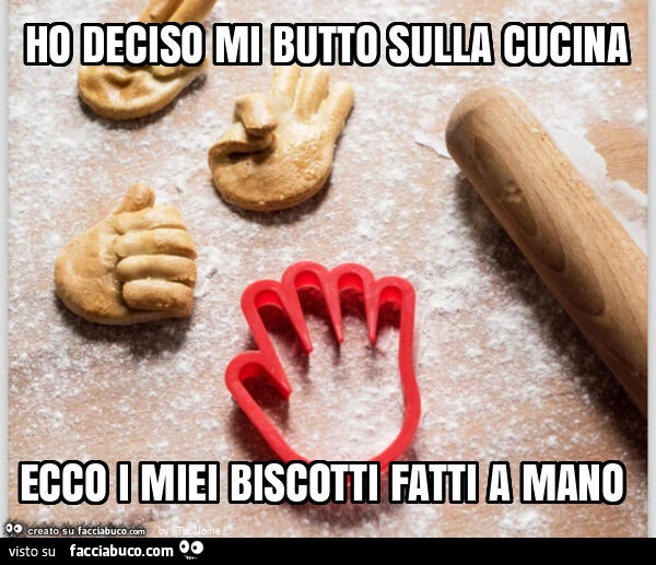 Ho deciso mi butto sulla cucina ecco i miei biscotti fatti a mano