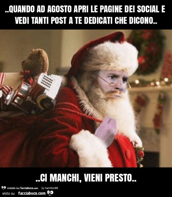 Quando ad agosto apri le pagine dei social e vedi tanti post a te dedicati che dicono… ci manchi, vieni presto