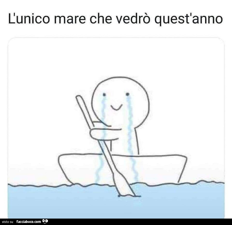L'unico mare che vedrò quest'anno