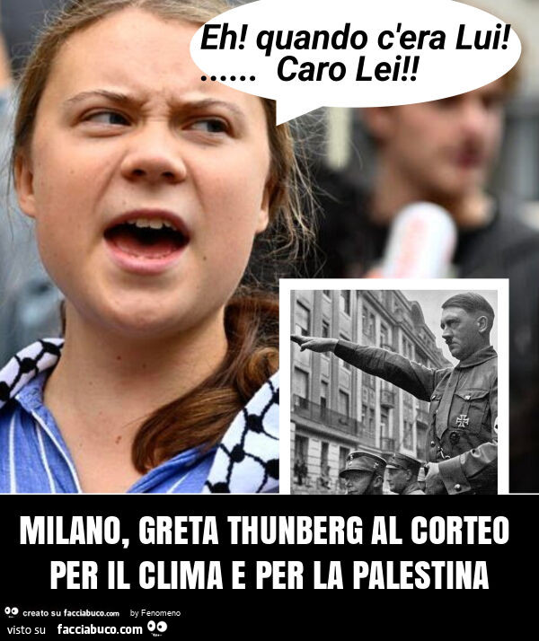 Milano, greta thunberg al corteo per il clima e per la palestina