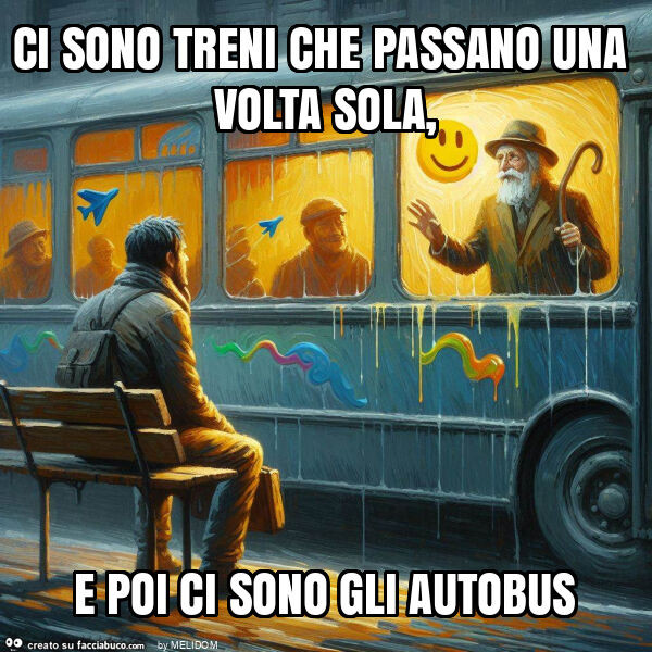 Ci sono treni che passano una volta sola, e poi ci sono gli autobus