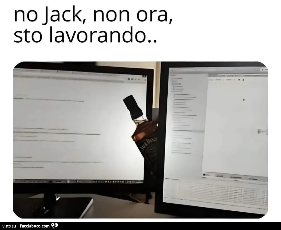 No jack non ora sto lavorando