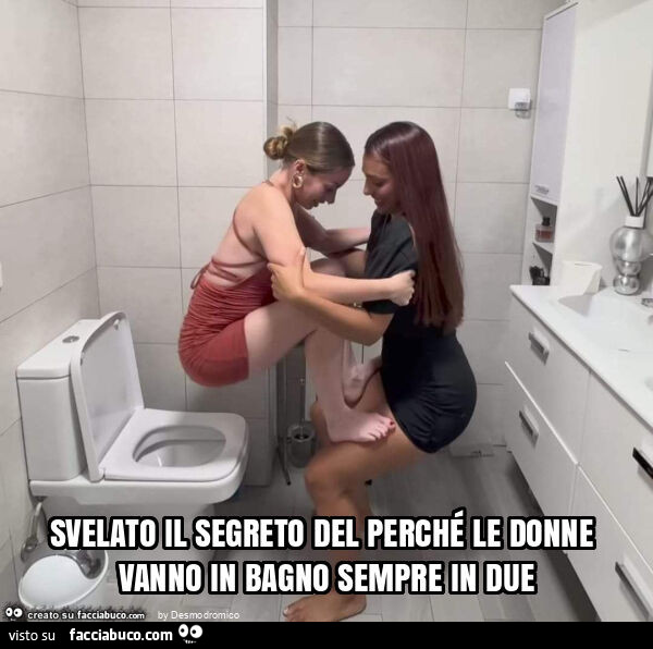 Svelato il segreto del perché le donne vanno in bagno sempre in due