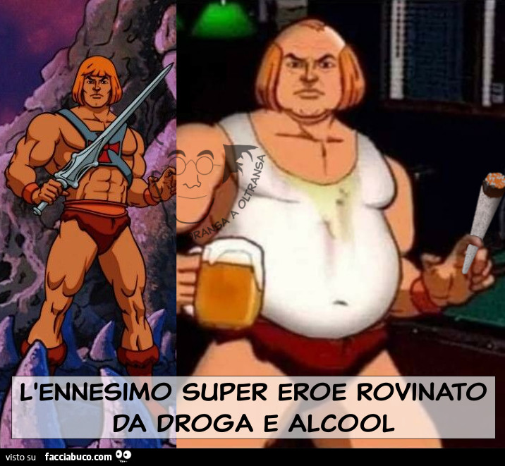 L'ennesimo super eroe rovinato da droga e alcool