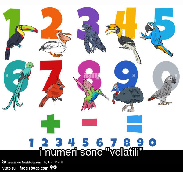 I numeri sono "volatili"