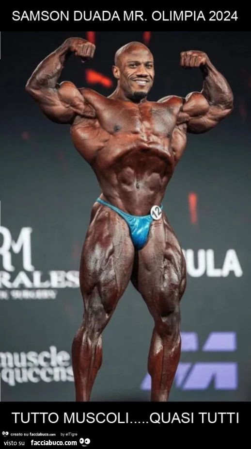 Samson duada mr. Olimpia 2024 tutto muscoli&hellip; quasi tutti