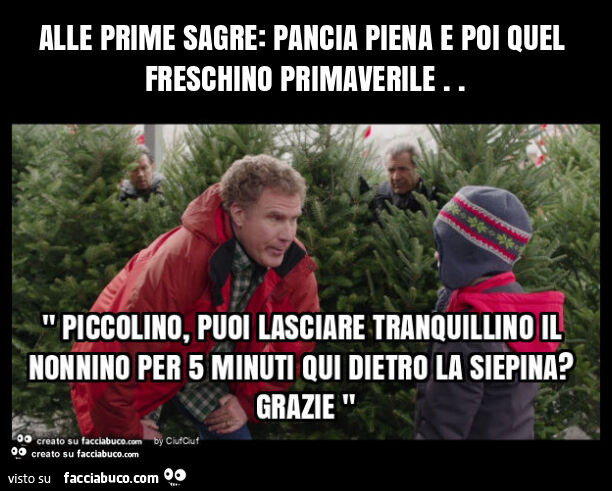 Alle prime sagre: pancia piena e poi quel freschino primaverile