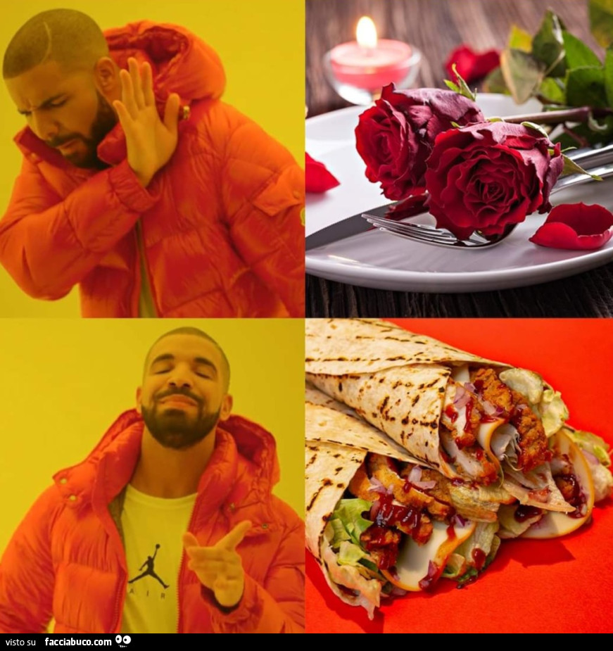 No le rose. Si il kebab