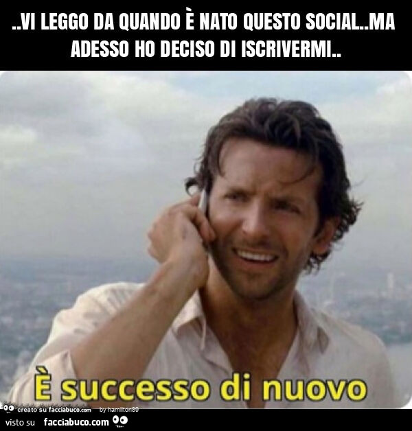 Vi leggo da quando è nato questo social. Ma adesso ho deciso di iscrivermi