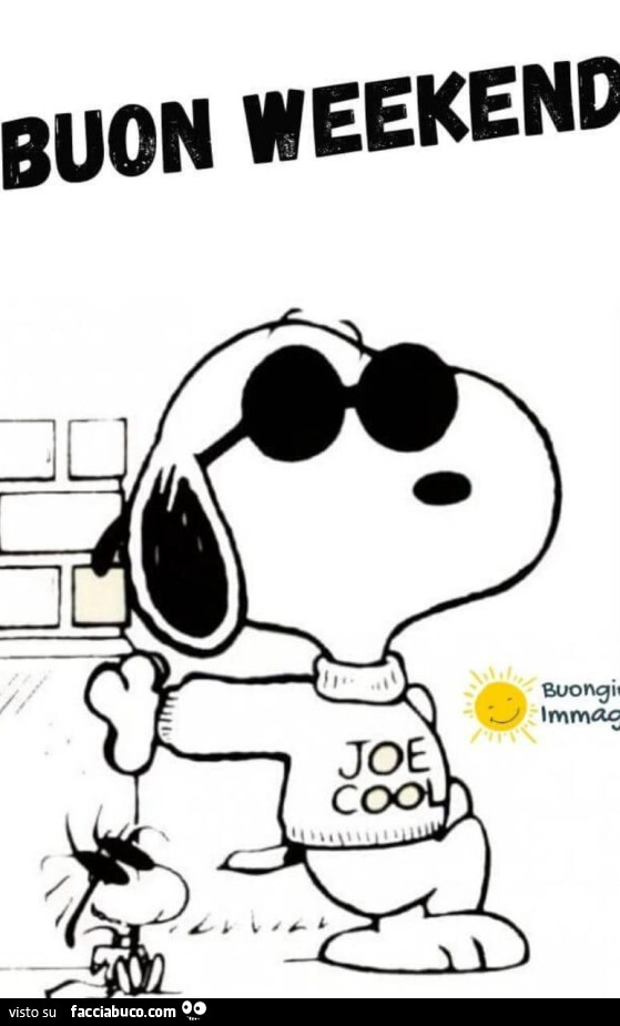 Buon Weekend da snoopy