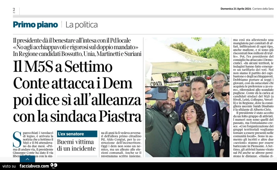Alla faccia della coerenza… ma โsto conte non conta un cazzo invero! Il grillo della marchesa