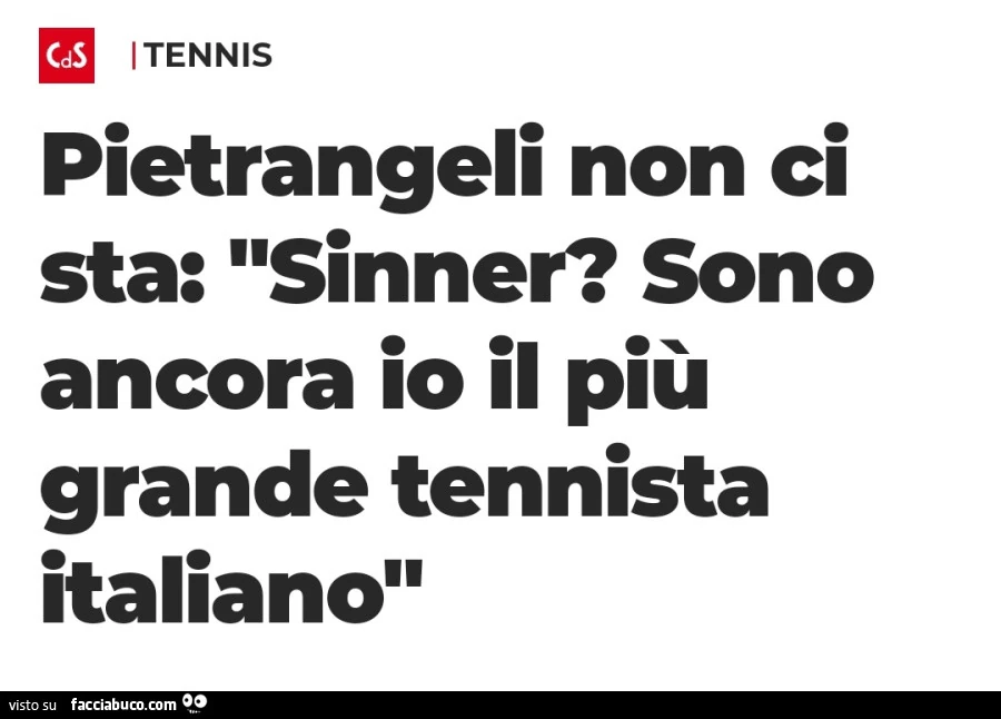 Pietrangeli non ci sta: sinner? Sono ancora io il più grande tennista italiano